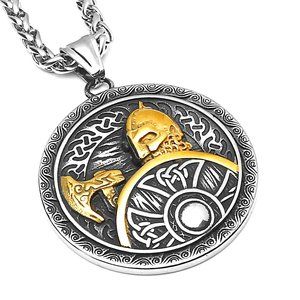 NORDIC VIKING ODIN WARRIOR AXE RETRO POP PENDANT NECKLACE STAINLESS STEEL